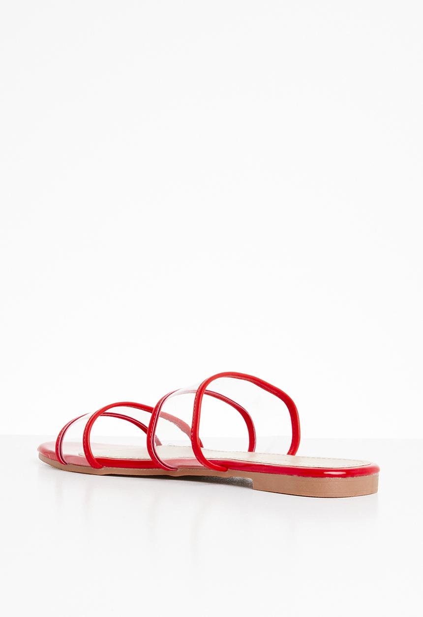 Superbalist - Lola perspex sandal - red