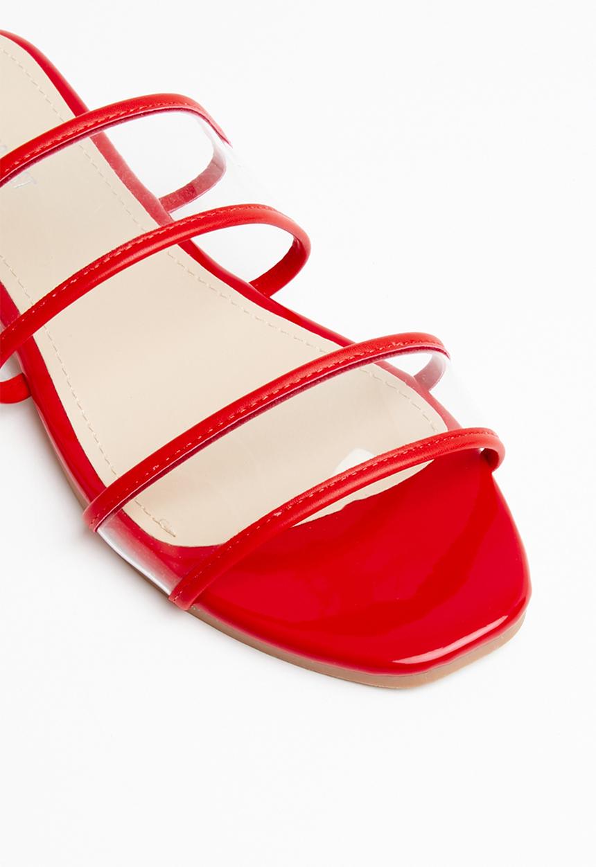 Superbalist - Lola perspex sandal - red
