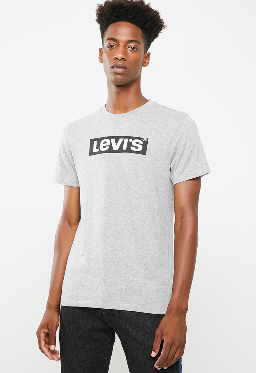 Levi’s® - Graphic set-in neck 2 Levis logo mid tone - grey