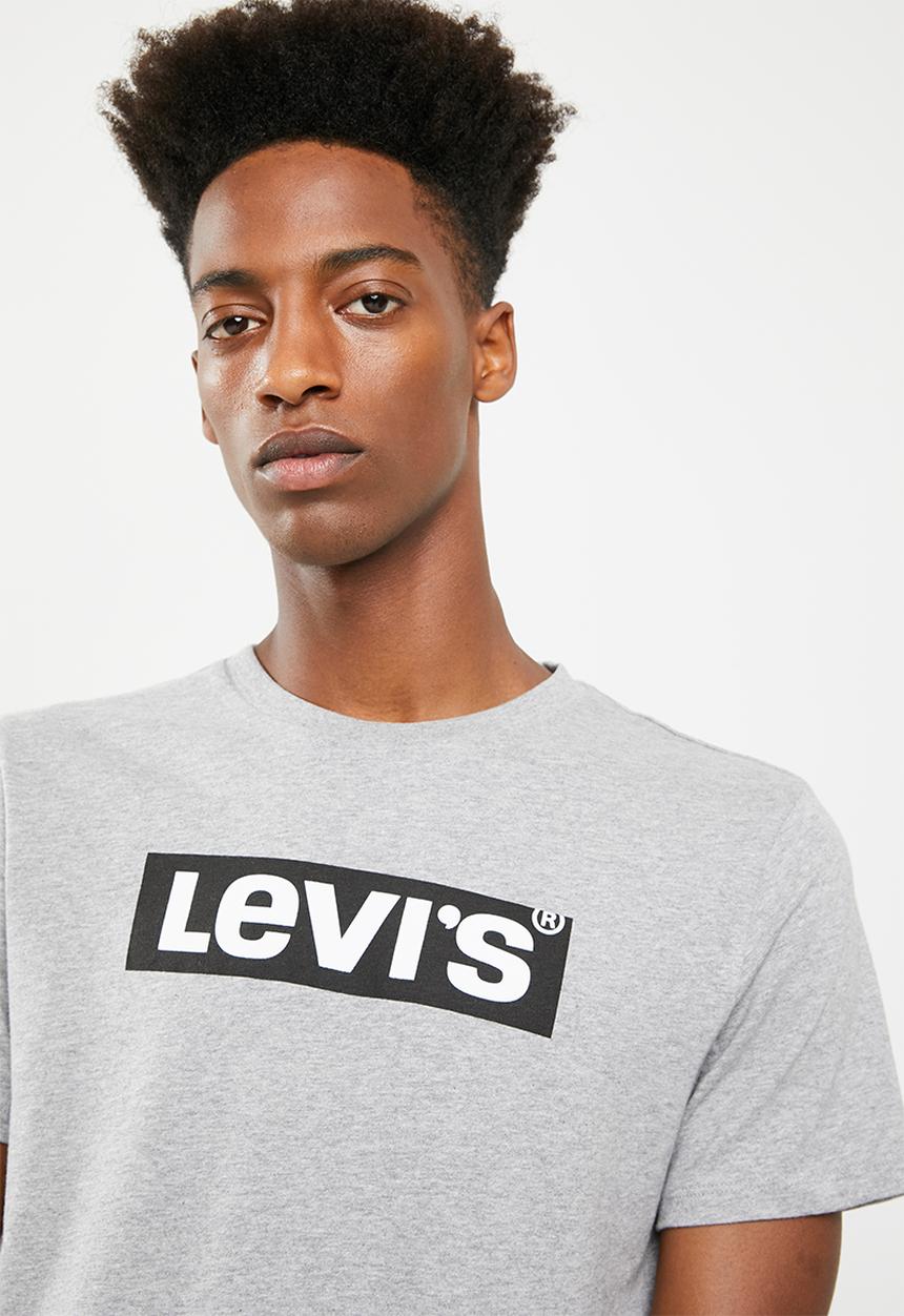 Levi’s® - Graphic set-in neck 2 Levis logo mid tone - grey