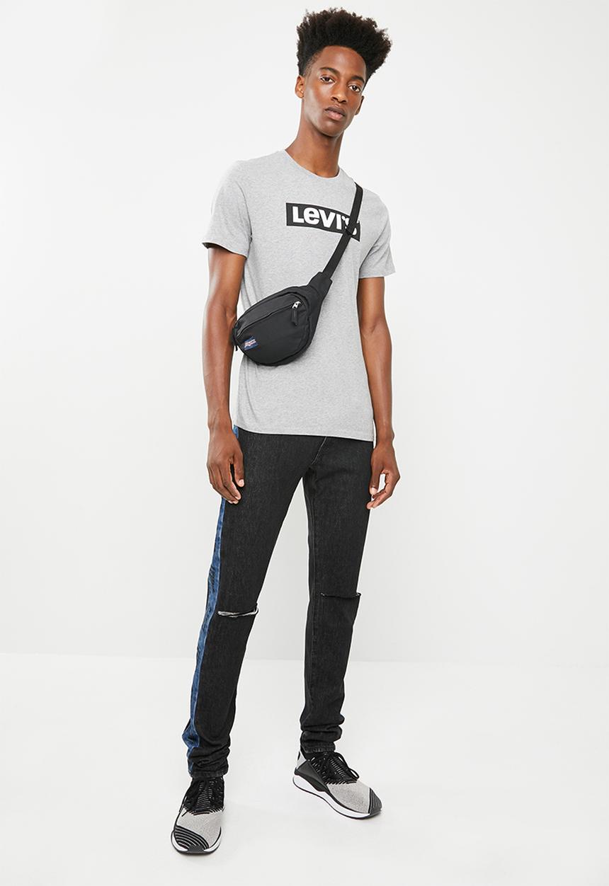 Levi’s® - Graphic set-in neck 2 Levis logo mid tone - grey