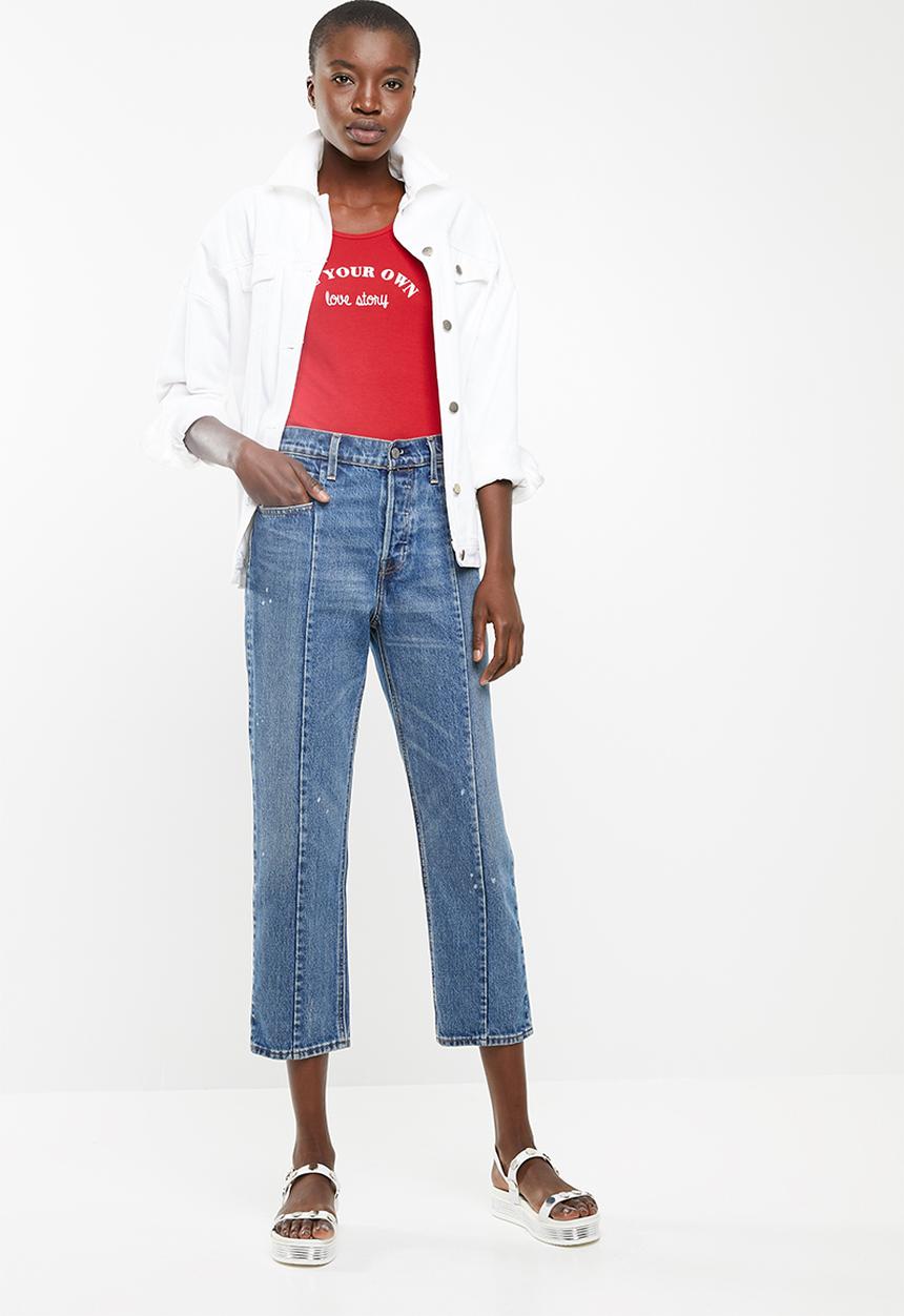 Superbalist - Graphic printed bodysuit - red