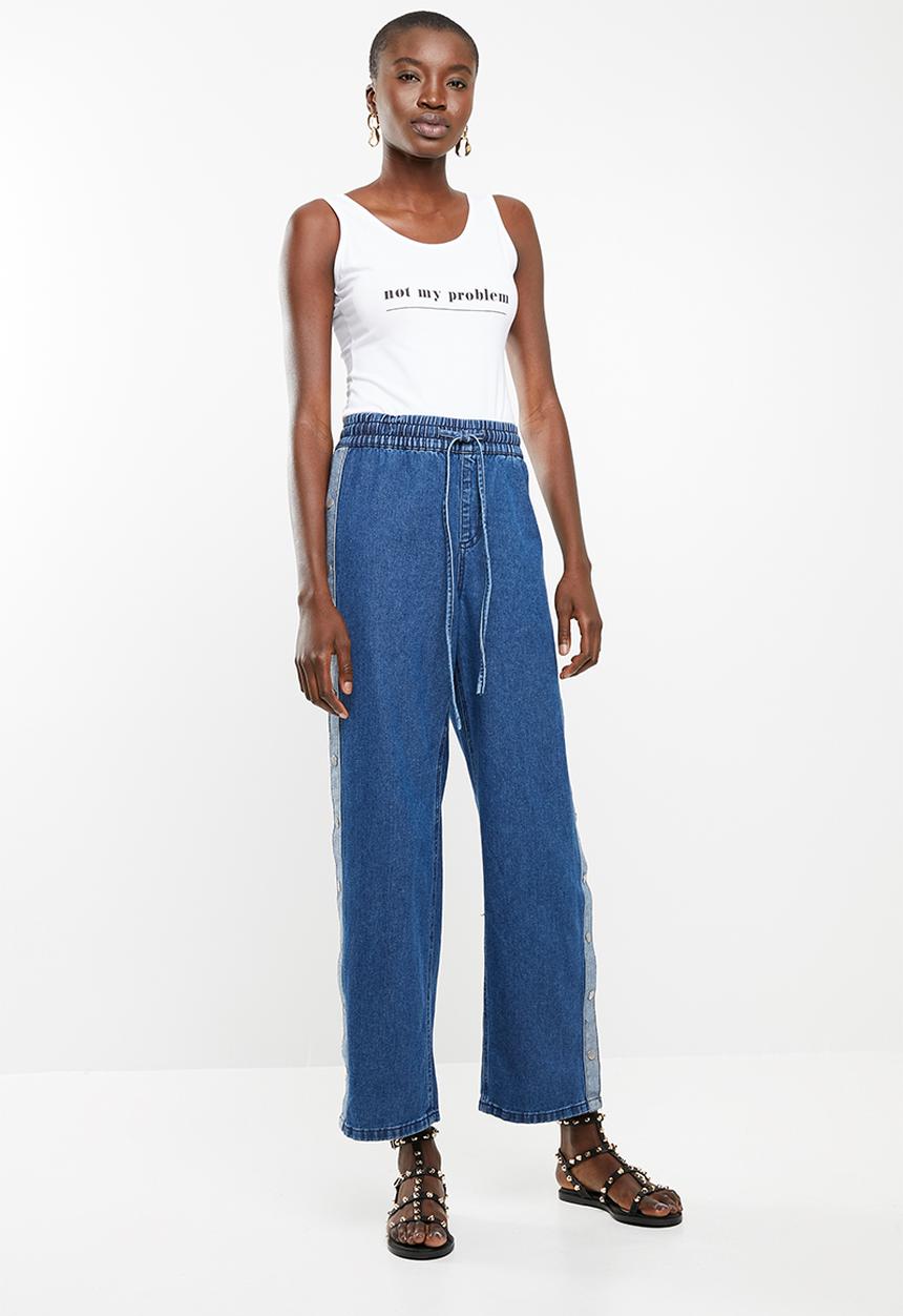 Superbalist - Graphic printed bodysuit - white