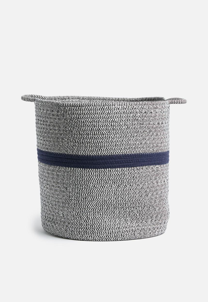 Sixth Floor - Cotton rope storage basket - large