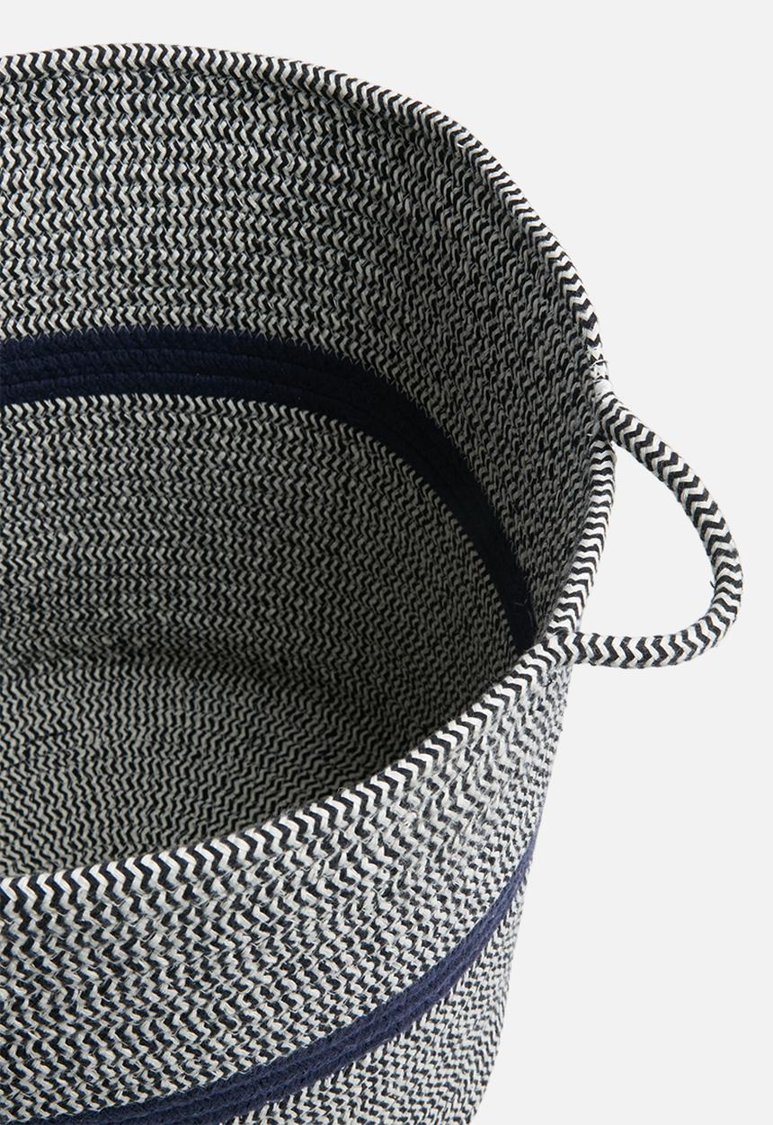 Sixth Floor - Cotton rope storage basket - large