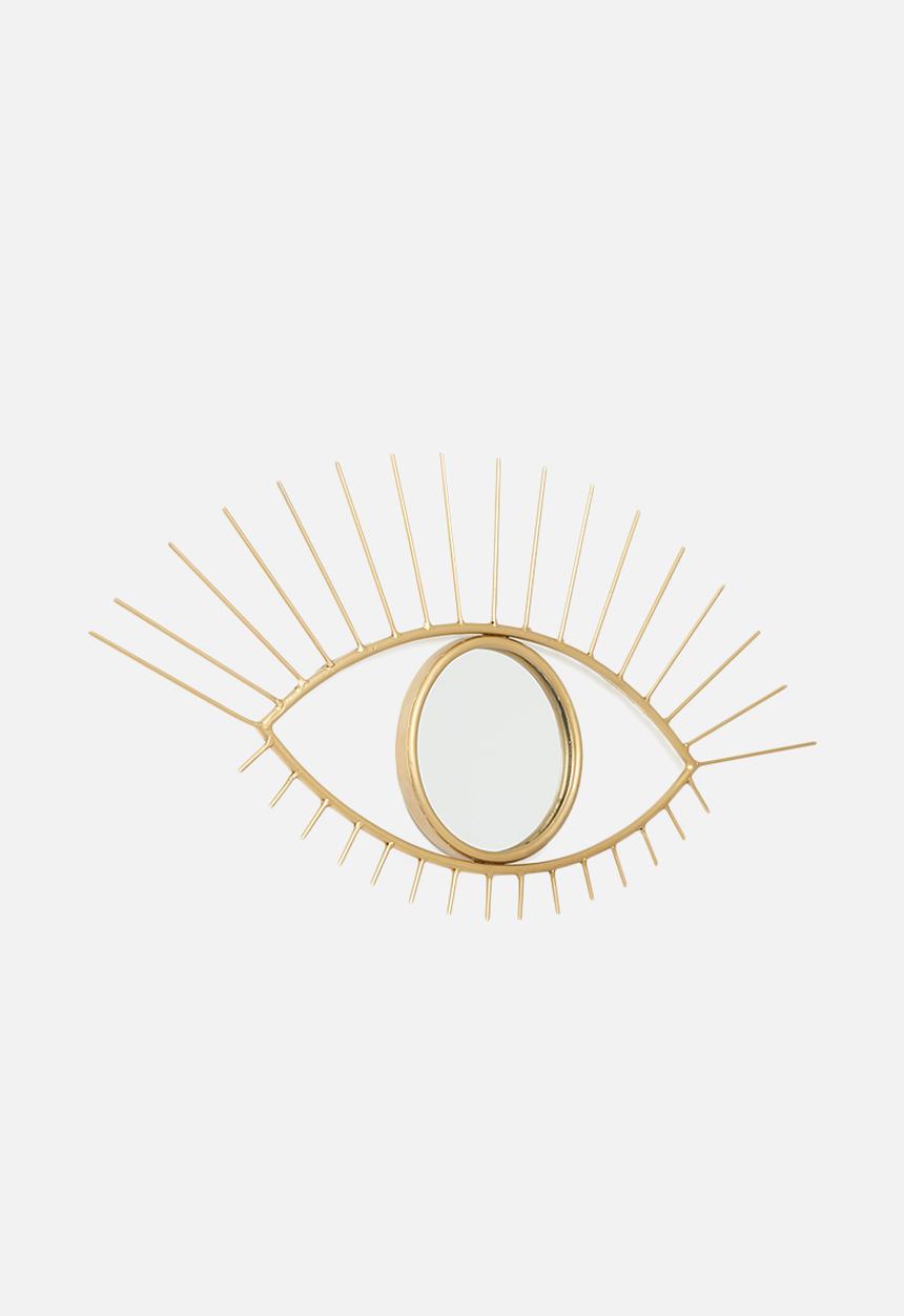 Sixth Floor - Eye metal mirror - gold