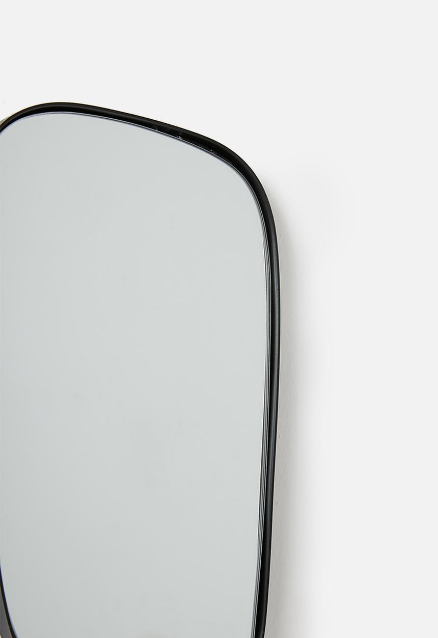 Sixth Floor - Metal framed mirror set of 3 - black