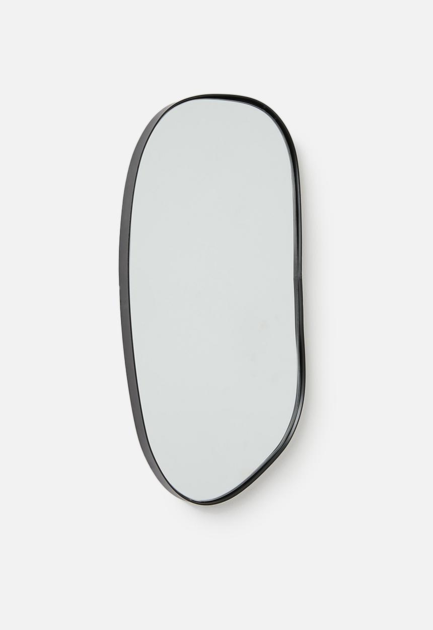 Sixth Floor - Metal framed mirror set of 3 - black