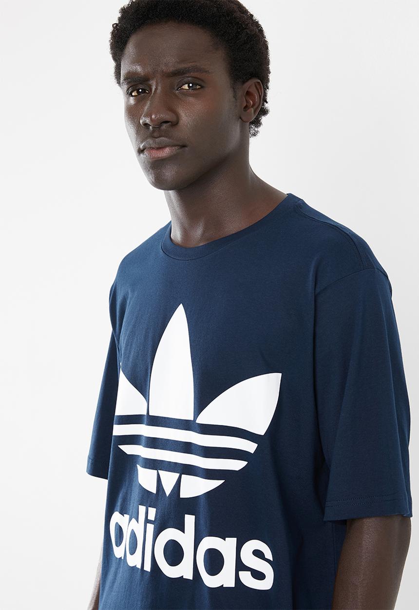 adidas Originals - adidas oversized cotton tee - navy & white