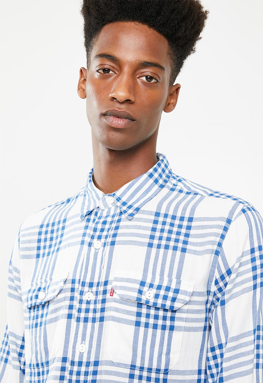 Levi’s® - Classic worker gopher galaxy shirt - blue & white