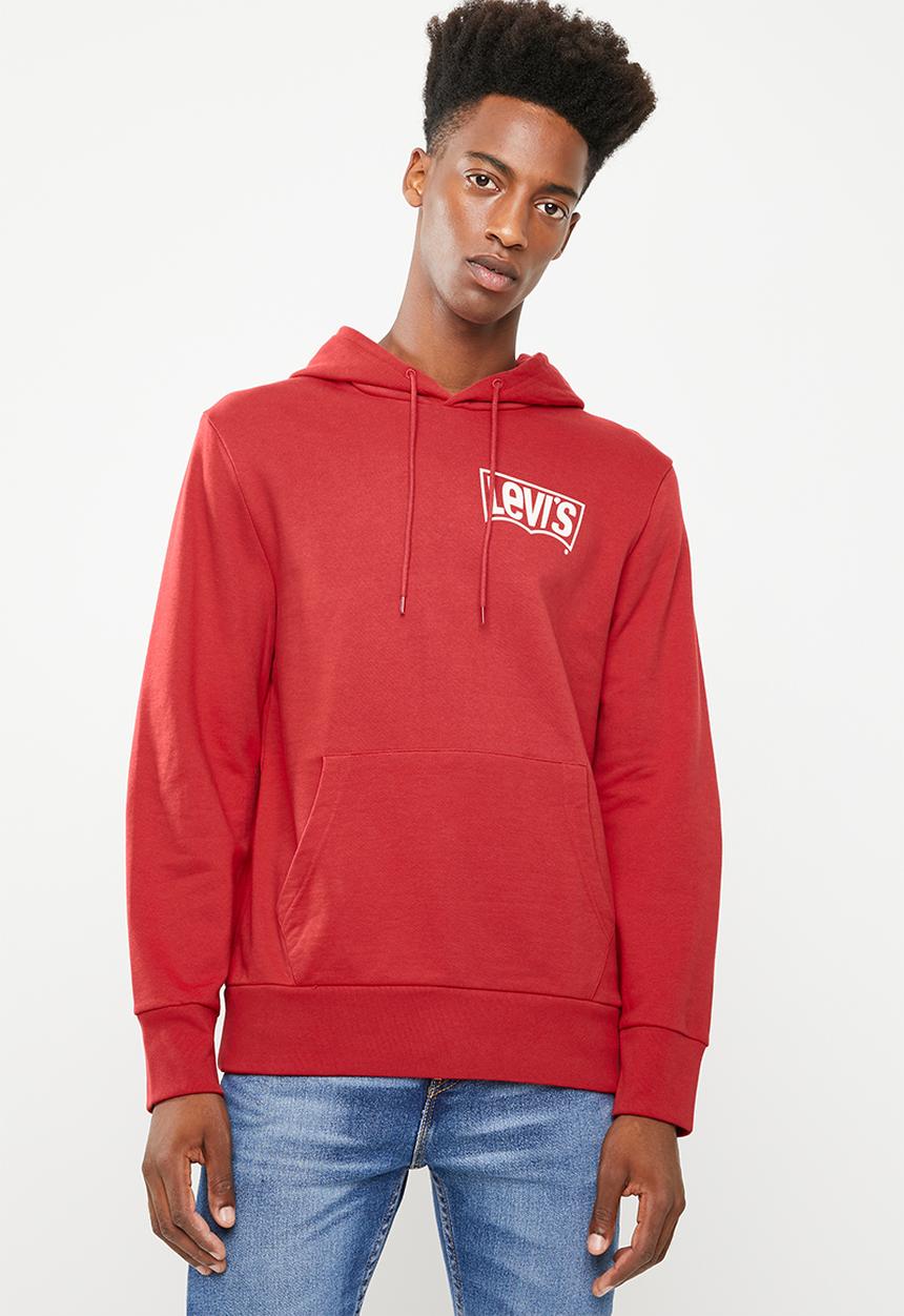 Levi’s® - Graphic long sleeve hoodie - red