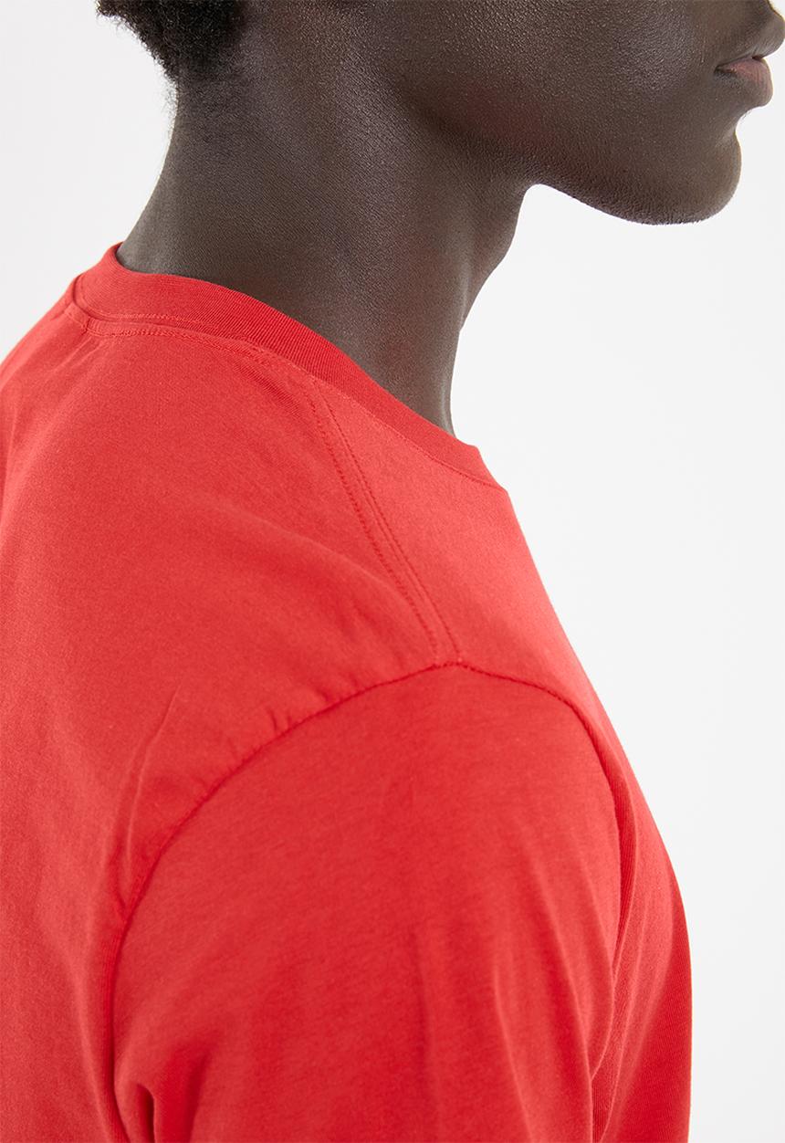 adidas Performance - Adidas essential linear cotton tee - red