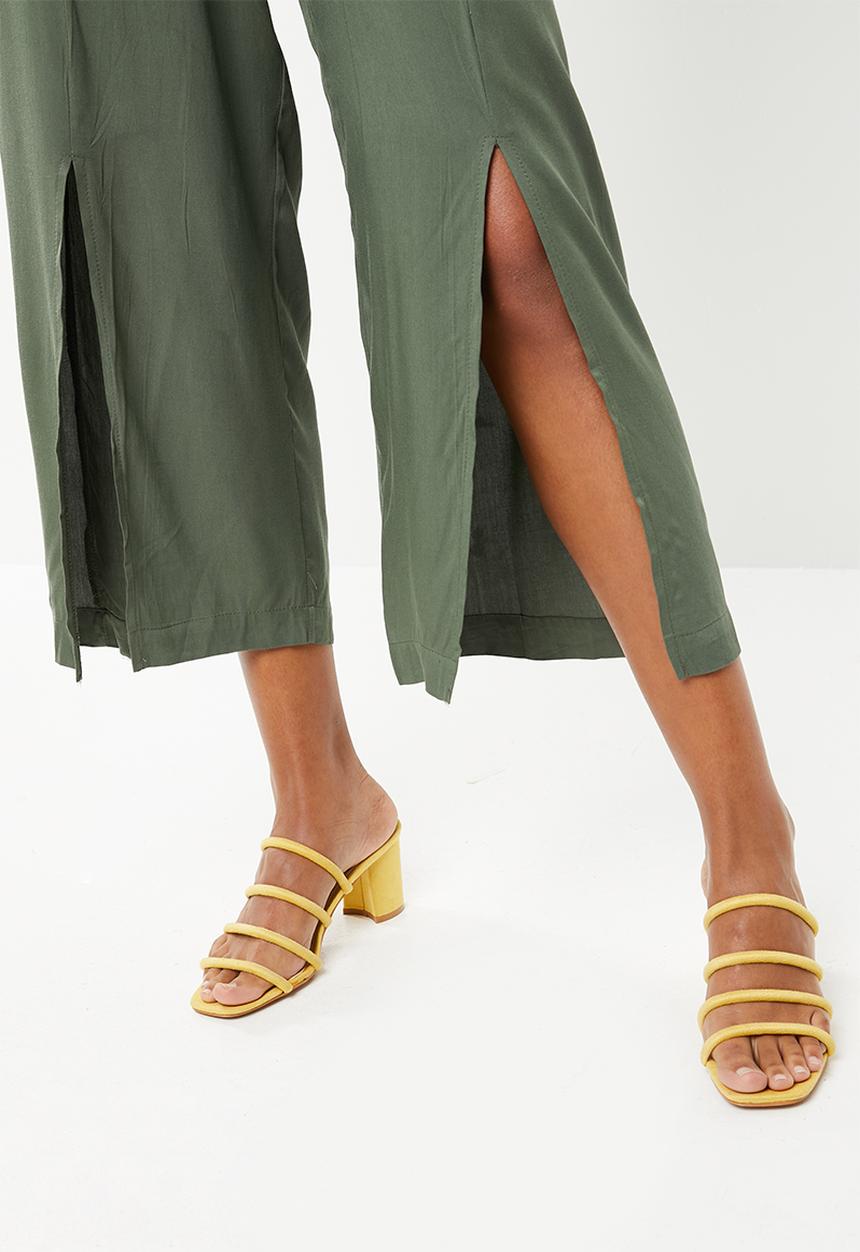 STYLE REPUBLIC - Wide leg paperbag pants - khaki green