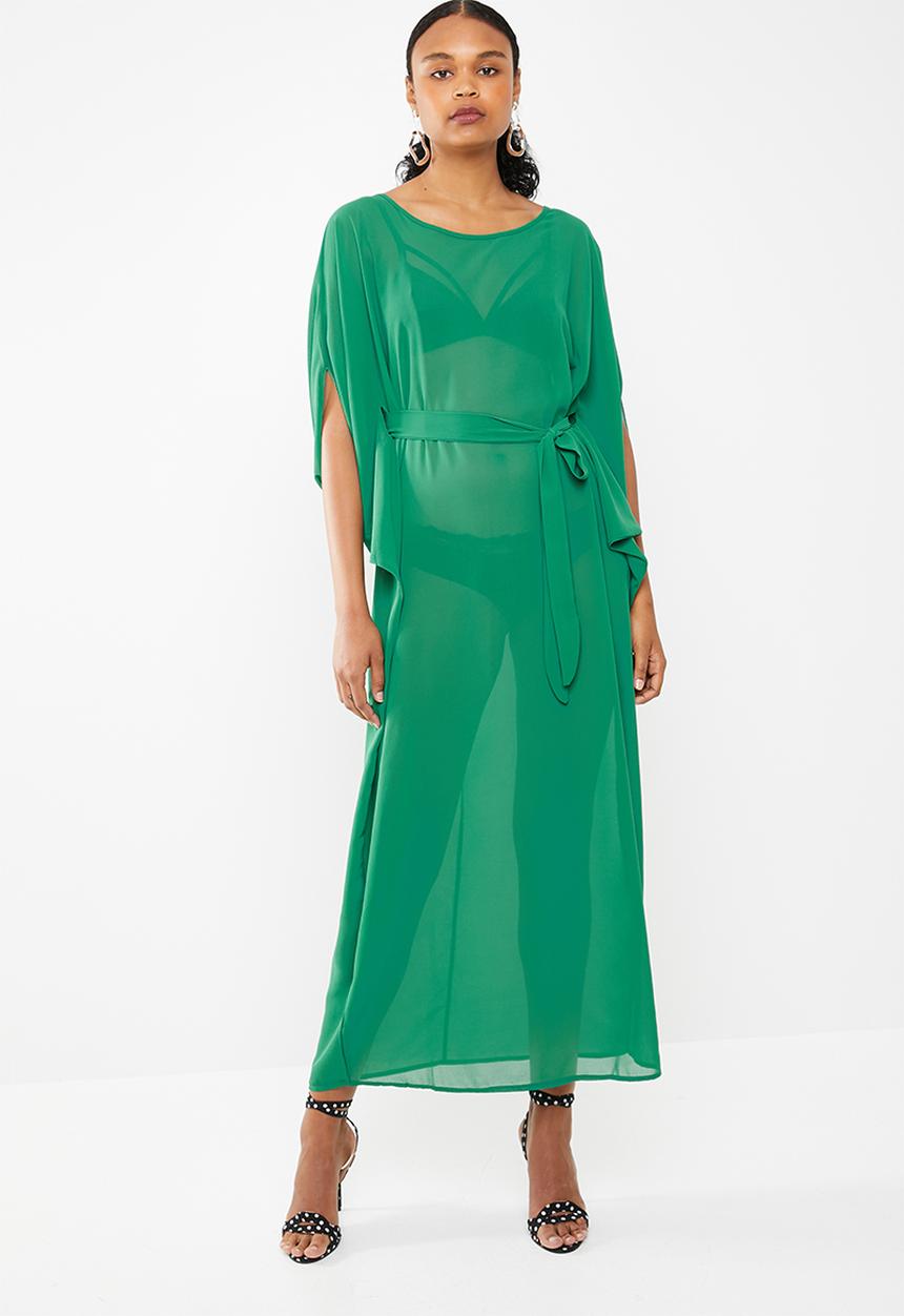 STYLE REPUBLIC - Dramatic kaftan maxi dress emerald - green