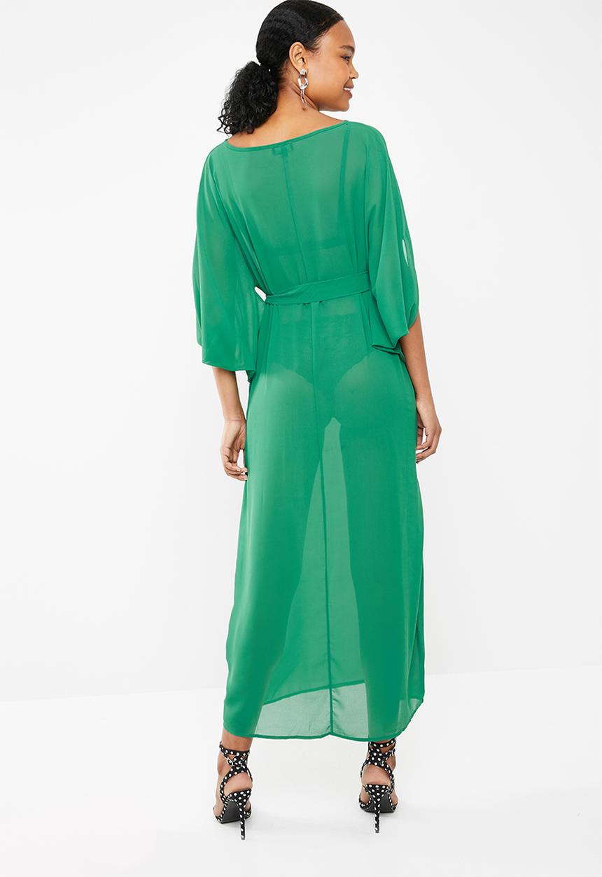 STYLE REPUBLIC - Dramatic kaftan maxi dress emerald - green