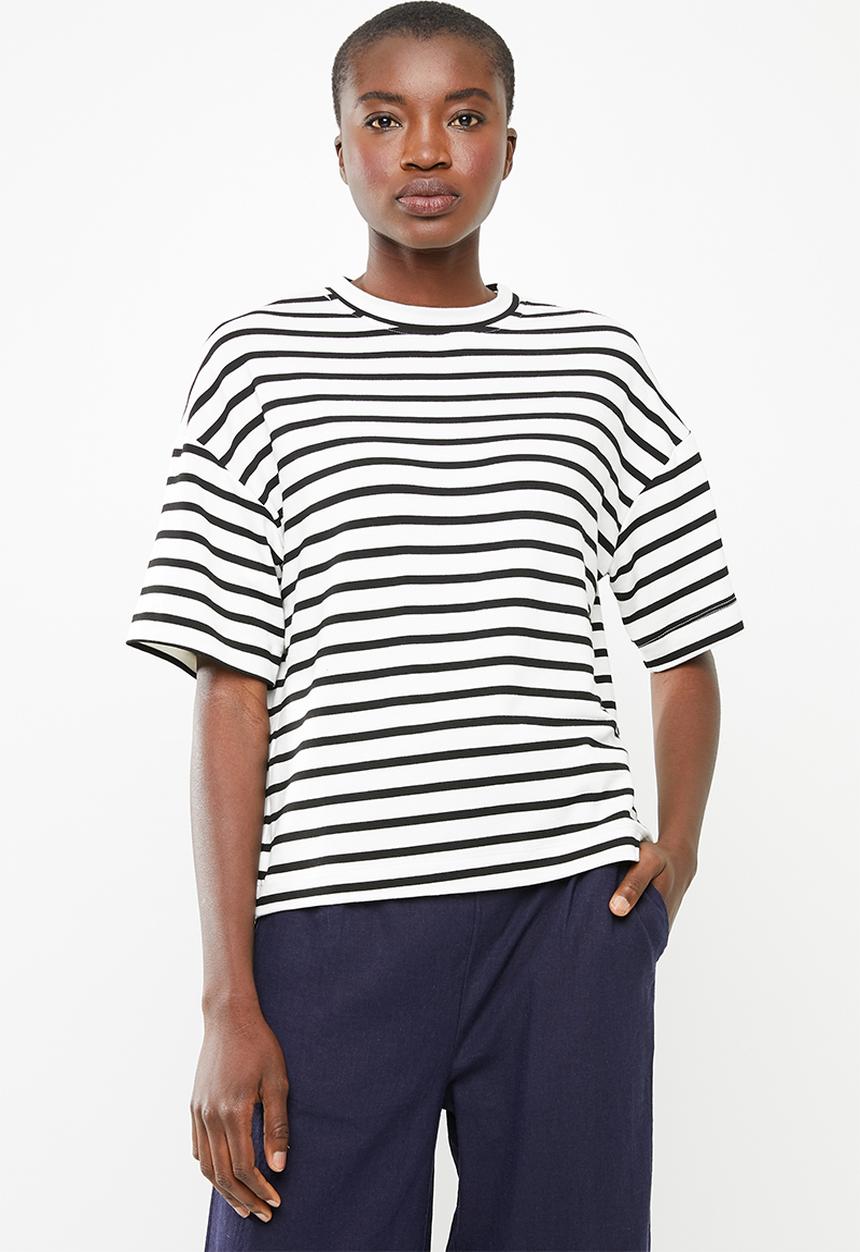 Superbalist - Boxy tee - black & white 