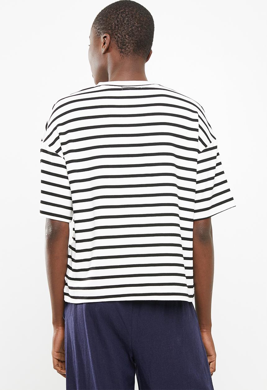 Superbalist - Boxy tee - black & white 