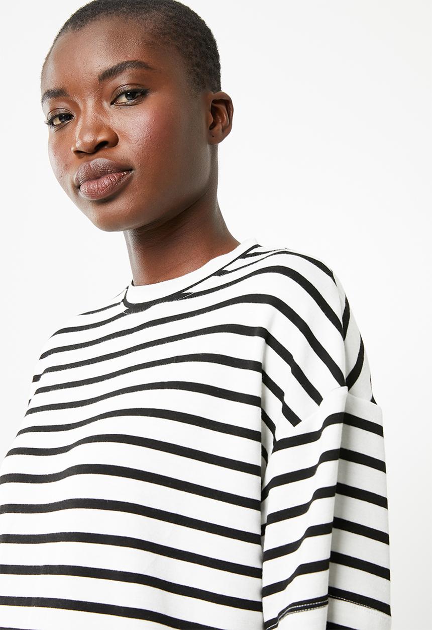 Superbalist - Boxy tee - black & white 