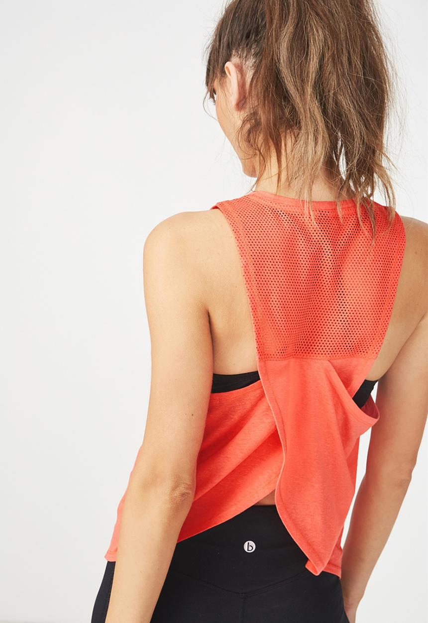Cotton On - Cross over tank - orange