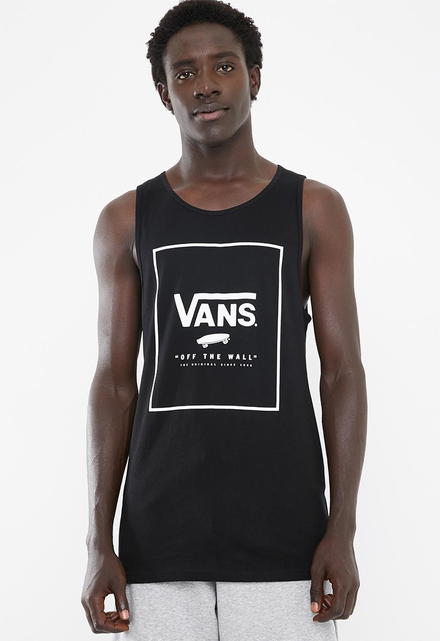 Vans - Vans print box tank black & white
