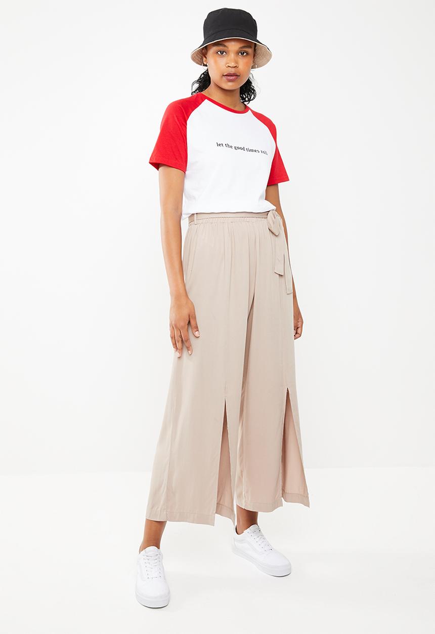 Superbalist - Raglan printed tee - white