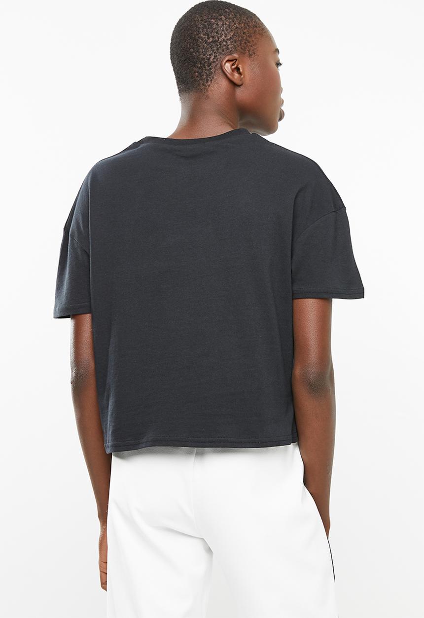 Superbalist - Drop shoulder printed tee - black