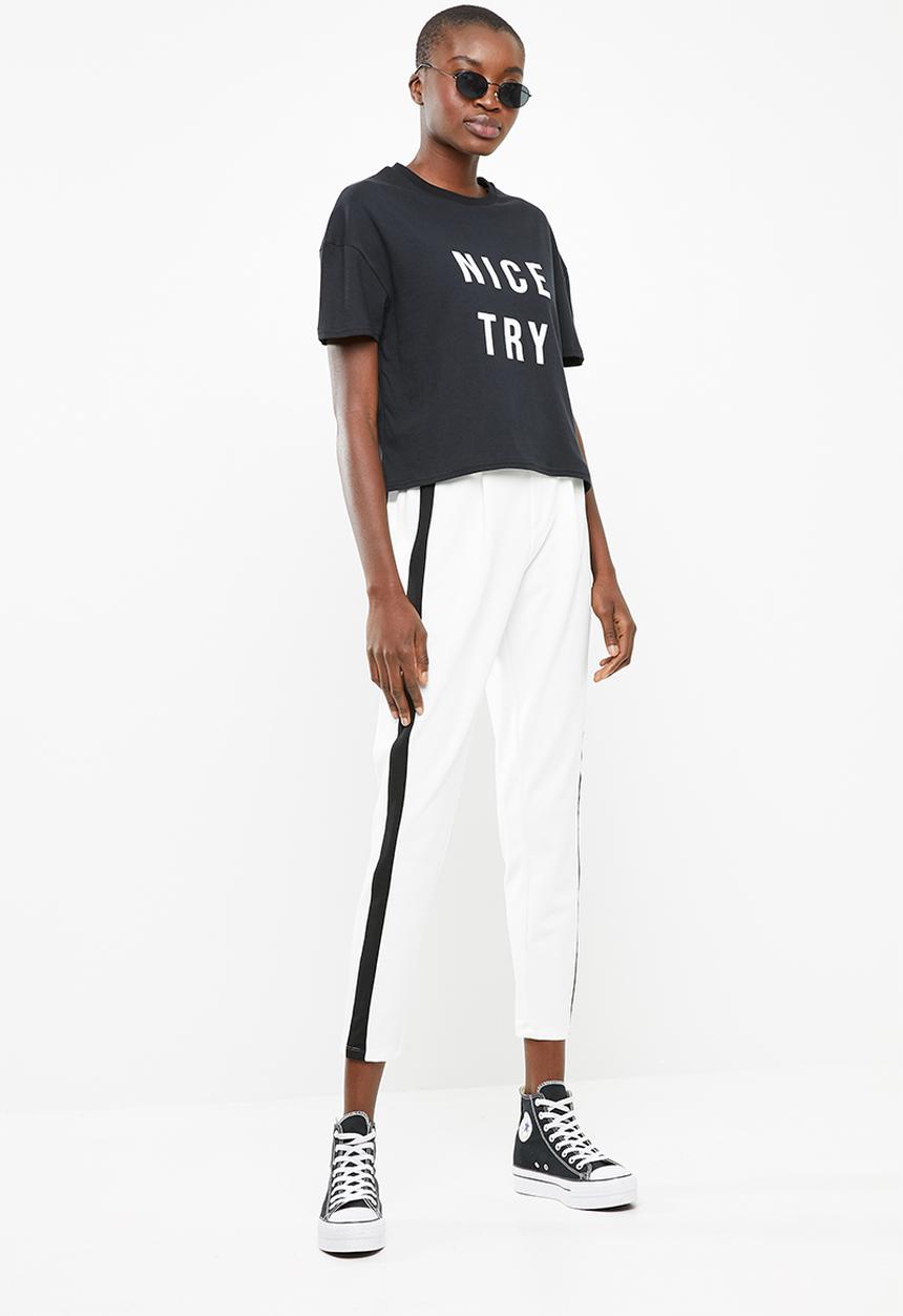 Superbalist - Drop shoulder printed tee - black