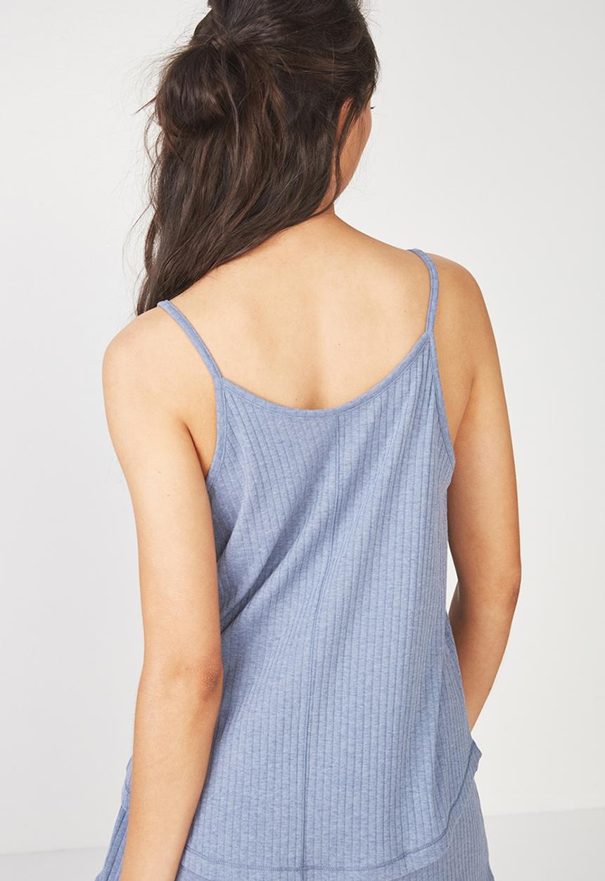 Cotton On - Rib sleep tank top - blue 