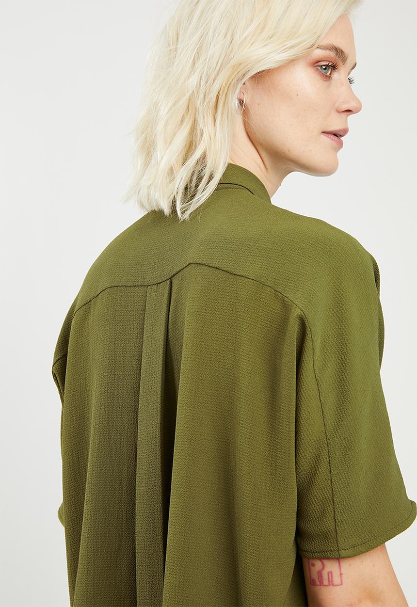 Superbalist - Georgette boxy shirt - olive