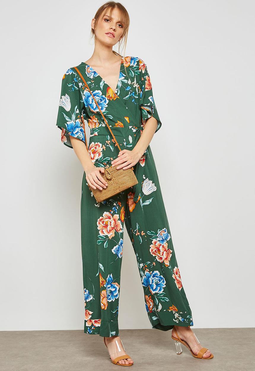 Cotton On - Woven kassie kimono sleeve jumpsuit - green
