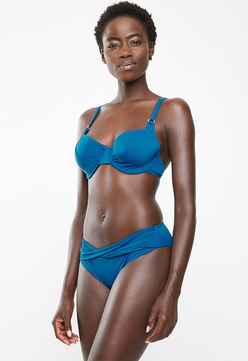 Jacqueline - Fuller cup bella bikini top - blue