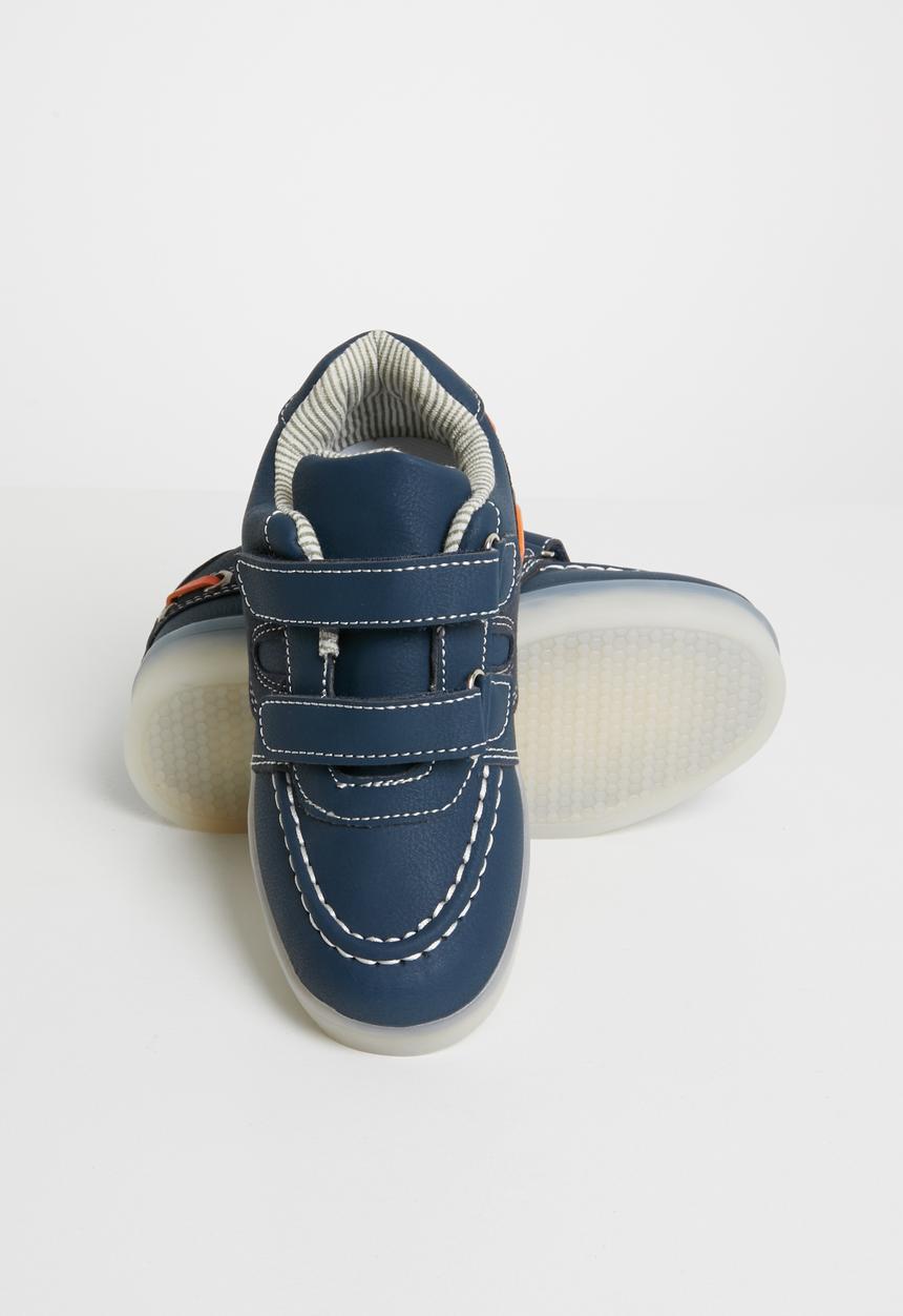 Pop Candy - Velcro strap light up sneaker - blue