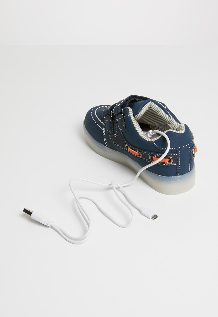 Pop Candy - Velcro strap light up sneaker - blue