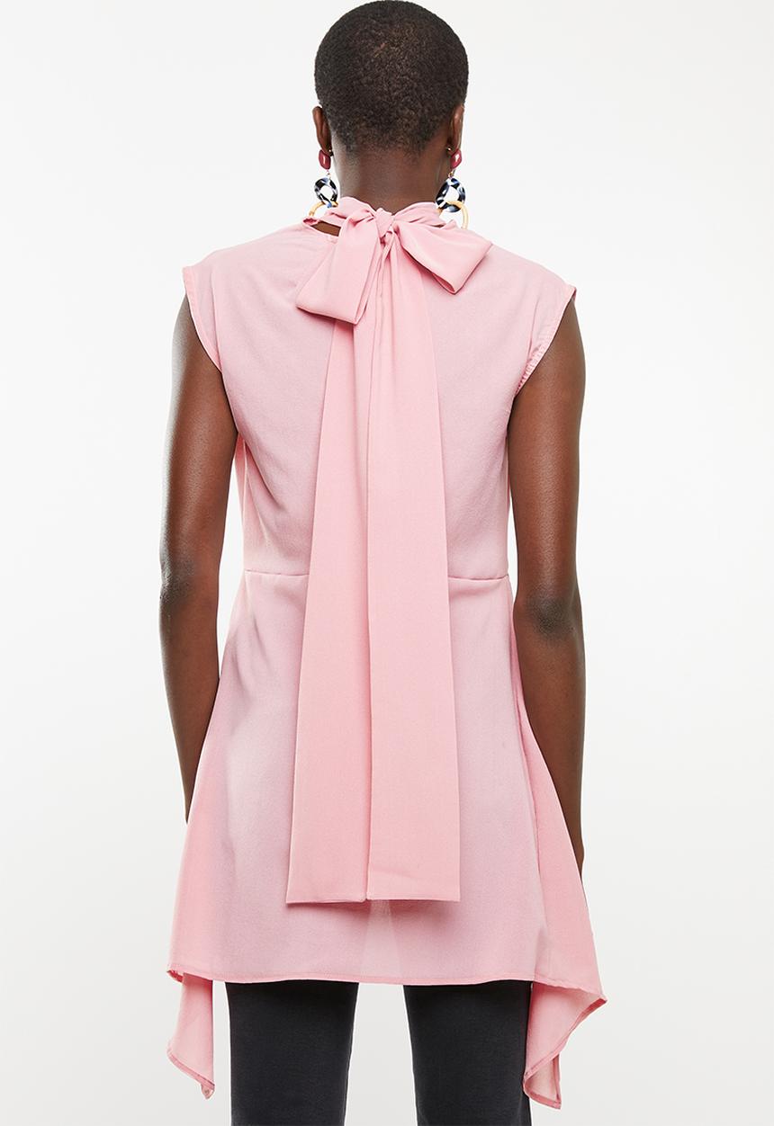 STYLE REPUBLIC - High neck kittybow blouse - pink