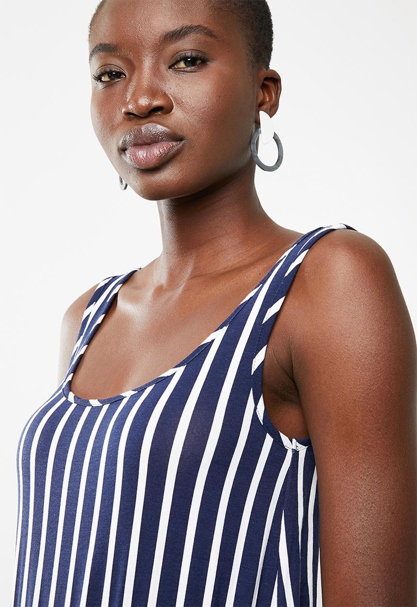 c(inch) - Easy fitting jumpsuit - navy & white