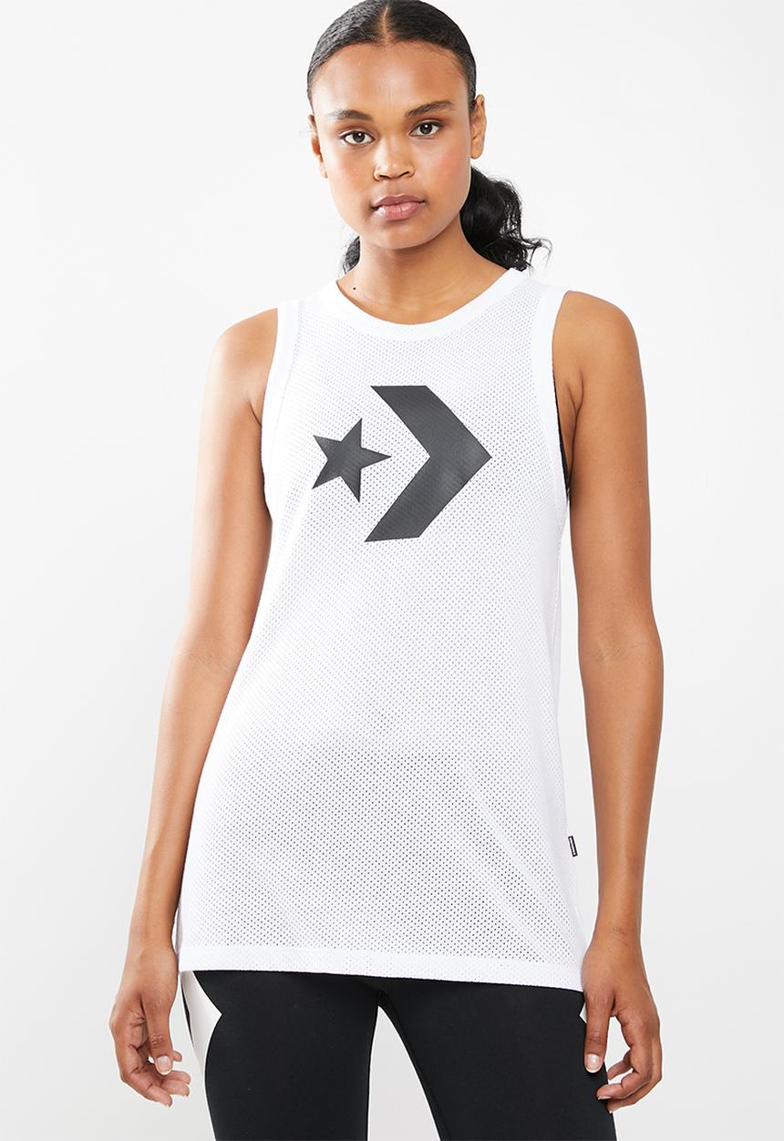 Converse - Chevron mesh tank - white