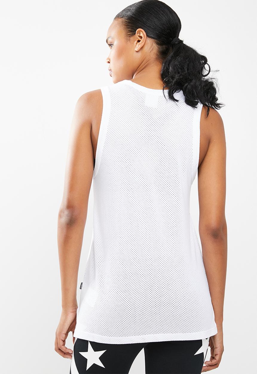 Converse - Chevron mesh tank - white
