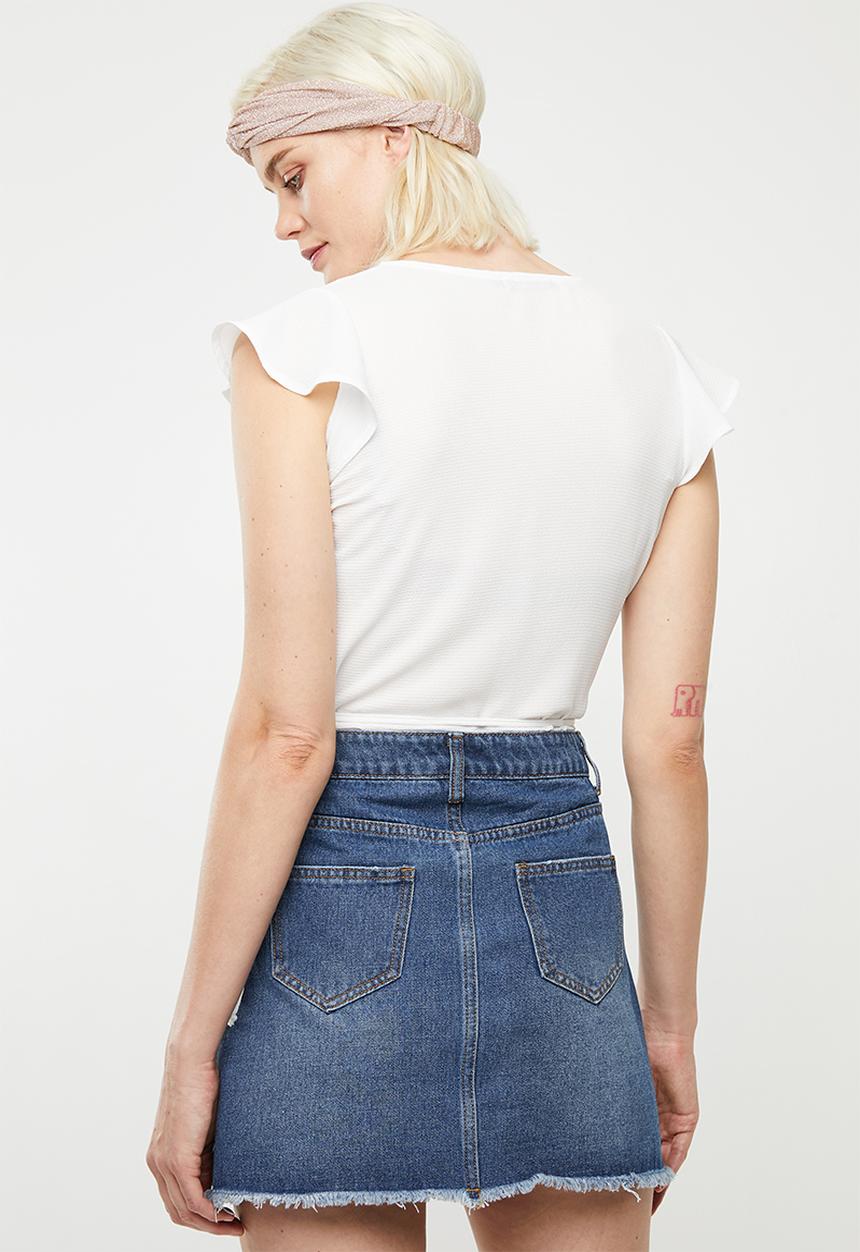 Superbalist - Soft wrap blouse - white