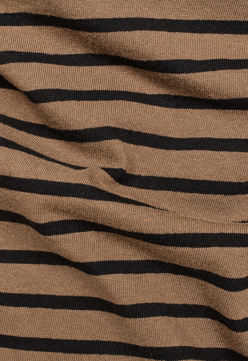 G-STAR - Starkon stripe T-shirt - black & tan