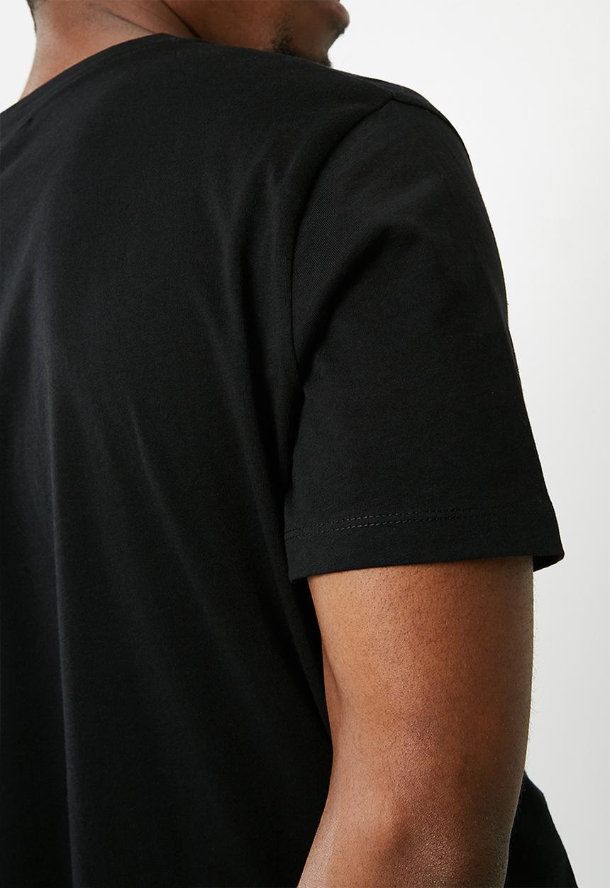 Superbalist - Vee neck 2 pack tee - black & white