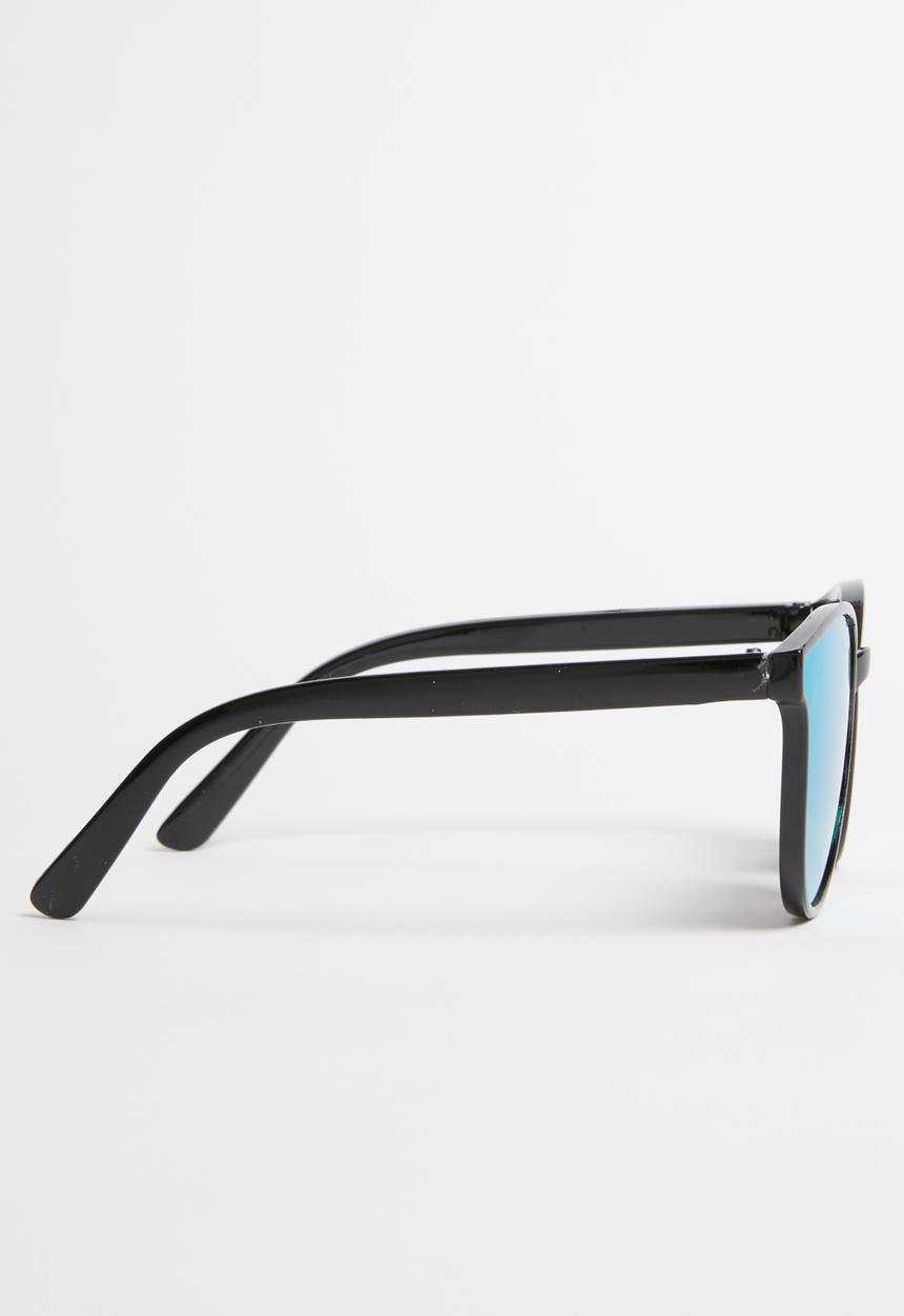 Pop Candy - Oversize reflective sunglasses - black