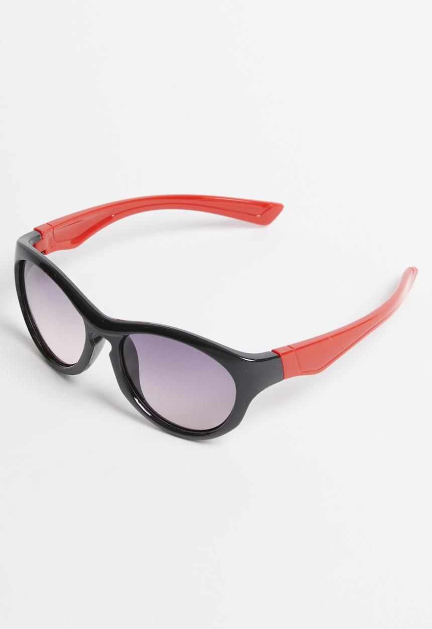 Pop Candy - Wayfarer colour block sunglasses - black