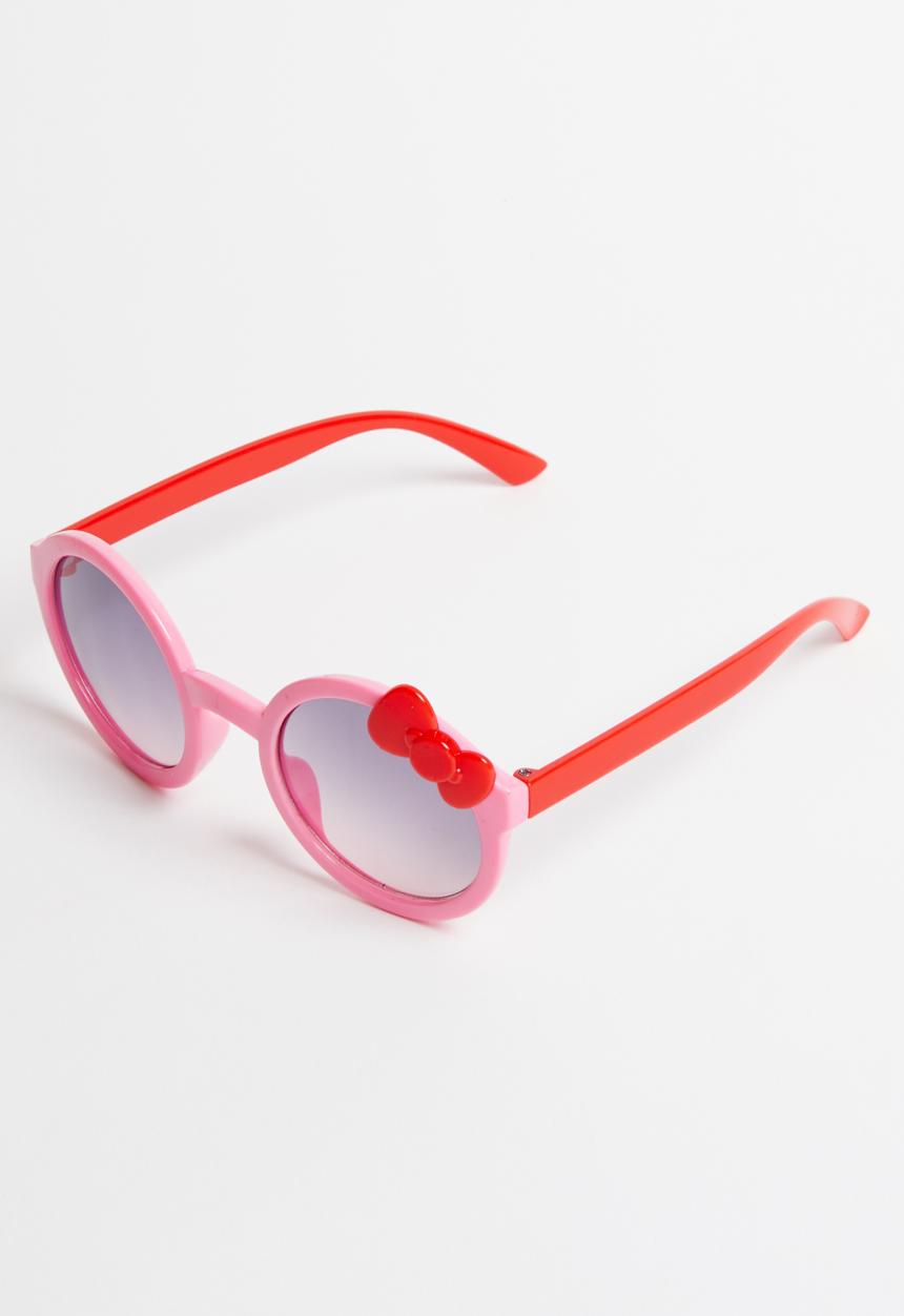 Pop Candy - Round sunglasses with bow detail - pink
