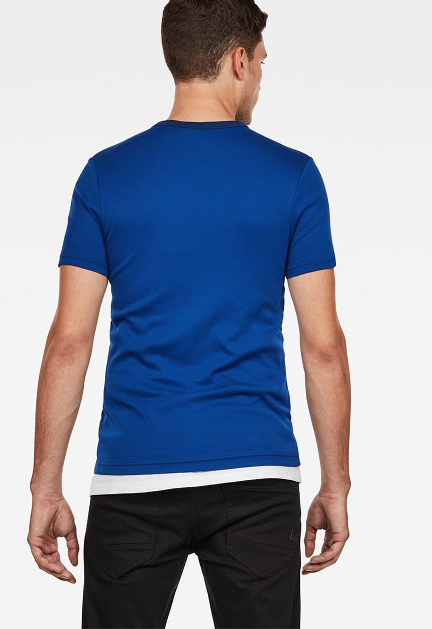 G-STAR - Graphic 16 slim tee - blue