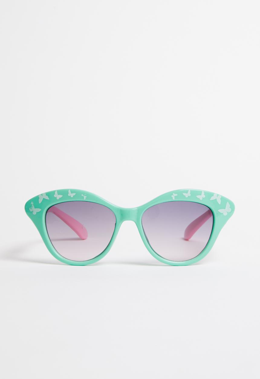 Pop Candy - Cat Eye sunglasses with butterfly detail - green