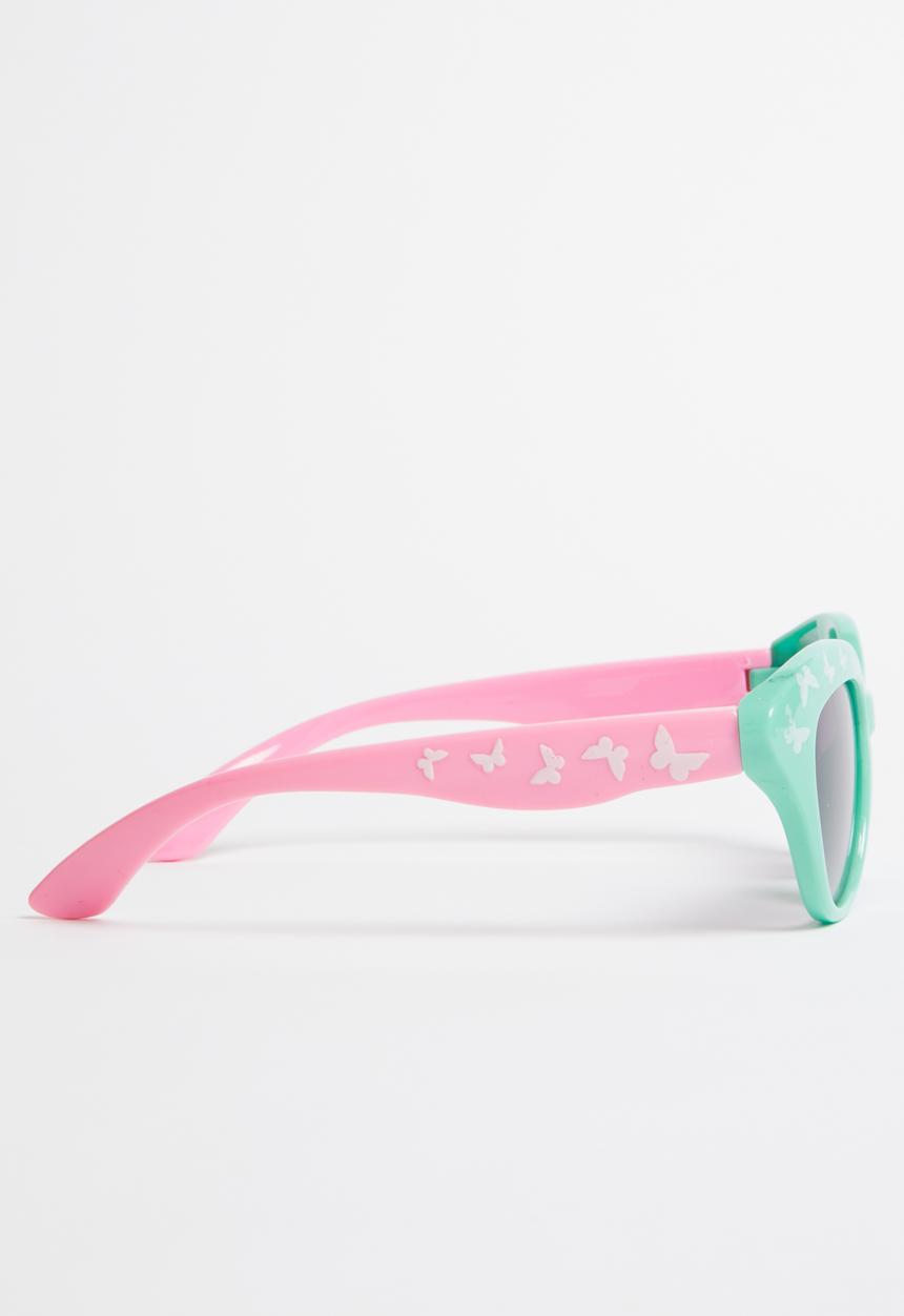 Pop Candy - Cat Eye sunglasses with butterfly detail - green