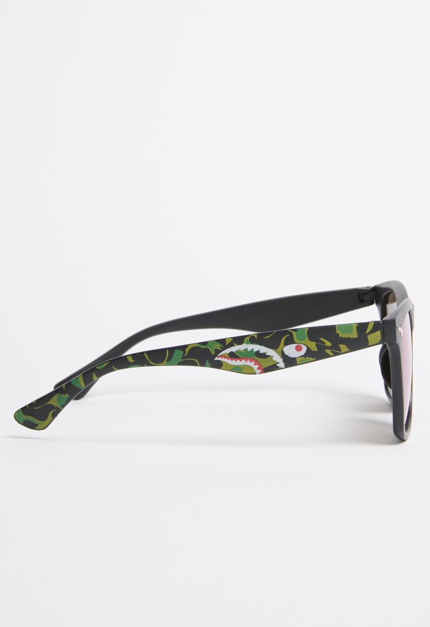 Pop Candy - Printed wayfarer sunglasses - khaki green