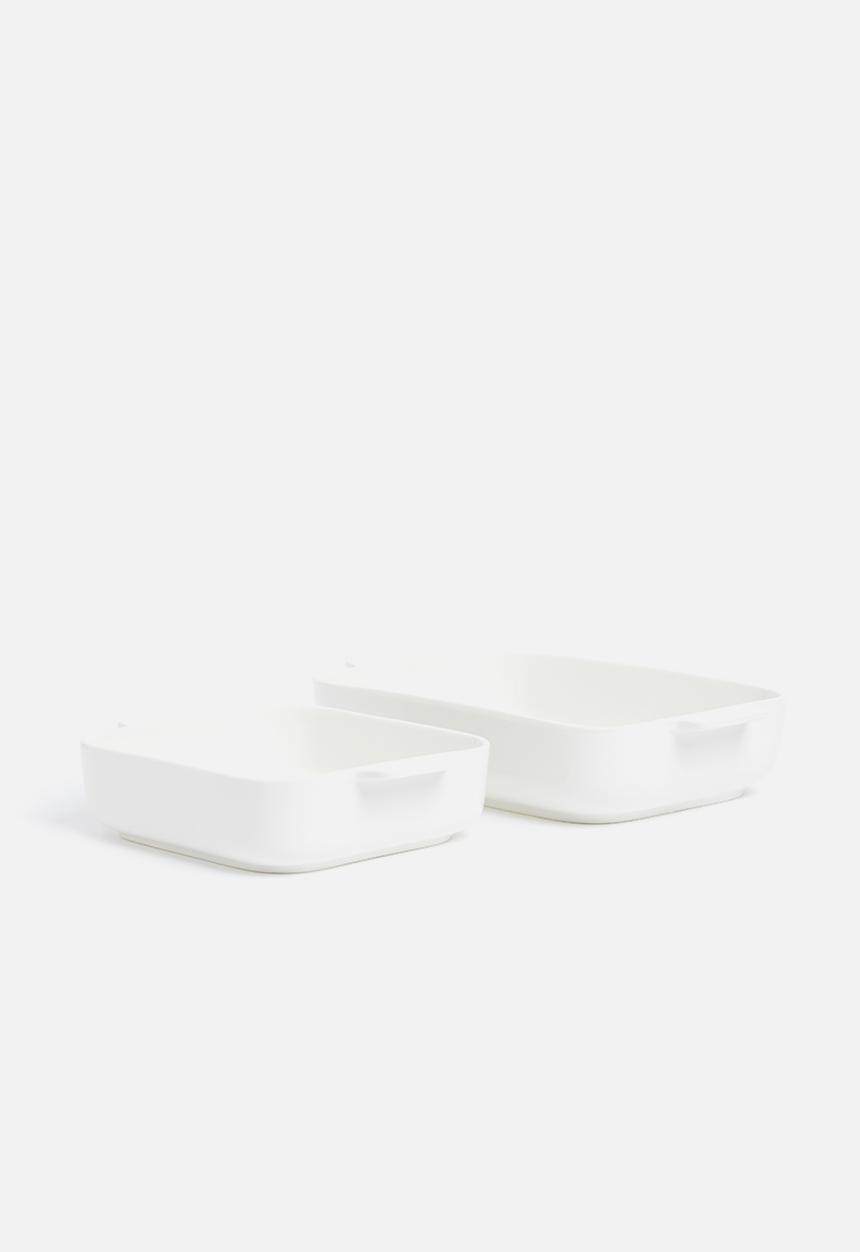 Humble & Mash - Porcelain baker set of 2 - white