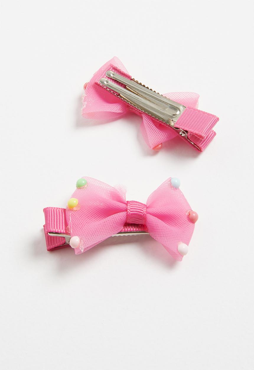 Pop Candy - Bow hairclips - pink