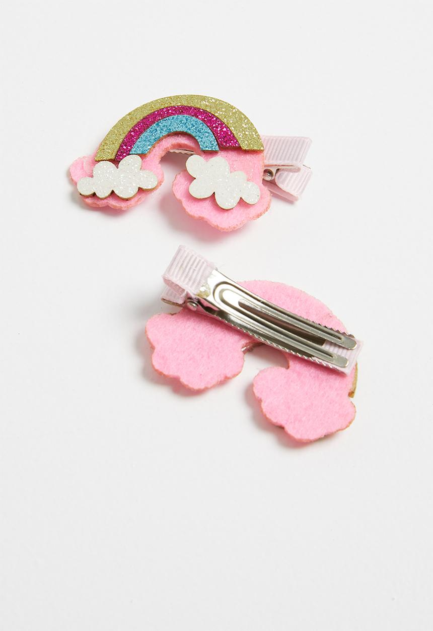 Pop Candy - Rainbow hair clips - multi 